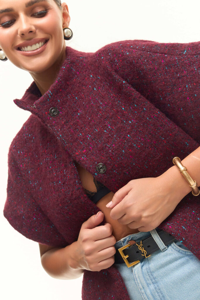 Жилет из шерсти с вискозой