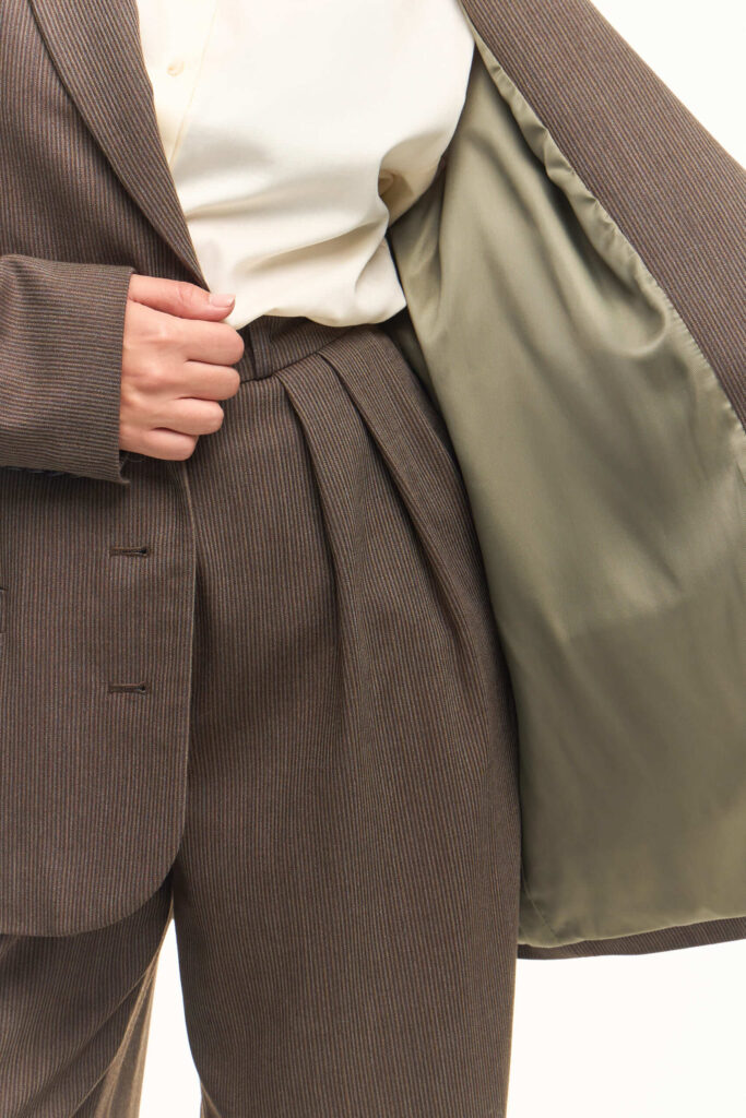 Брюки палаццо из смесовой шерсти